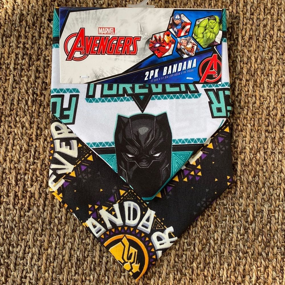 Marvel Avengers 2 pack of bandanas Black Panther